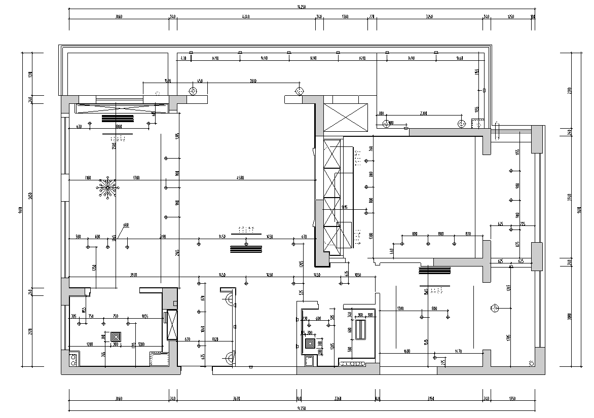 [上海]新湖果岭后现代港式复式别墅施工图cad施工图下载【ID:167305143】