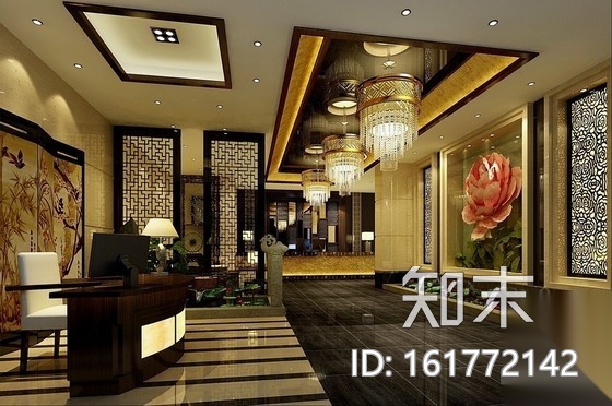 [成都]新中式海鲜酒楼室内施工图（含效果）cad施工图下载【ID:161772142】