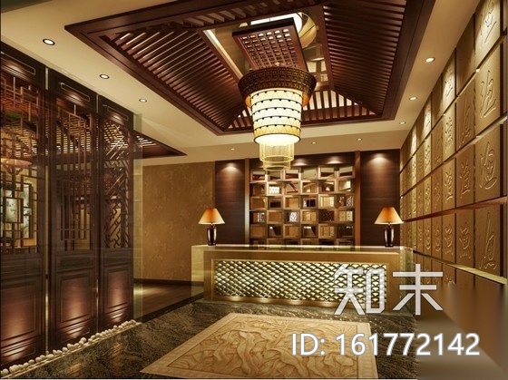 [成都]新中式海鲜酒楼室内施工图（含效果）cad施工图下载【ID:161772142】