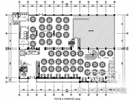 [成都]新中式海鲜酒楼室内施工图（含效果）cad施工图下载【ID:161772142】