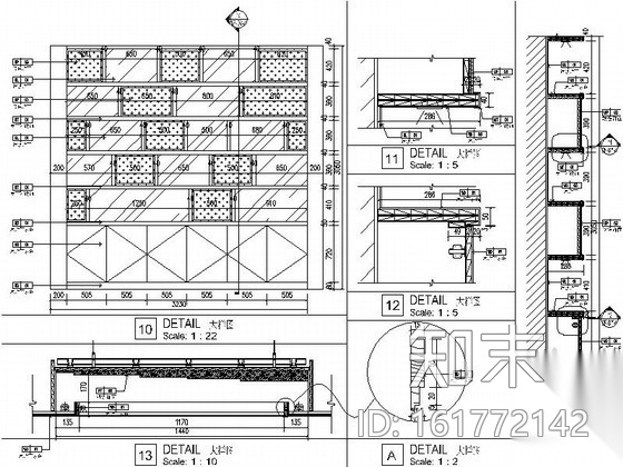 [成都]新中式海鲜酒楼室内施工图（含效果）cad施工图下载【ID:161772142】