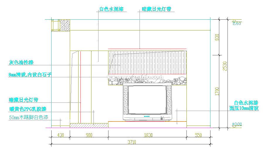 电视cad施工图下载【ID:175266155】