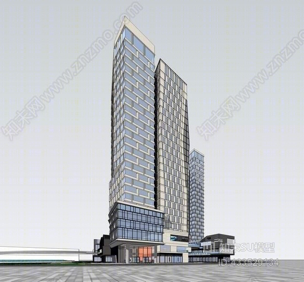长沙城市广场+商业综合体SU模型下载【ID:433529134】