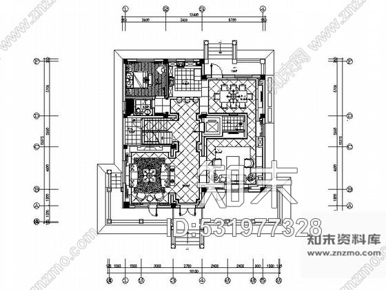 施工图北京高端简欧风格三层别墅室内装修施工图含效果施工图下载【ID:531977328】