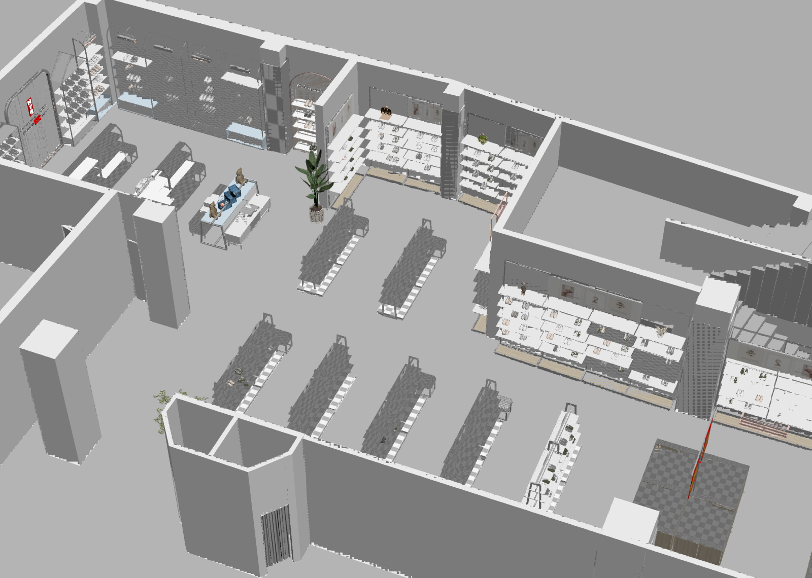 现代珠宝店3D模型下载【ID:1214370777】