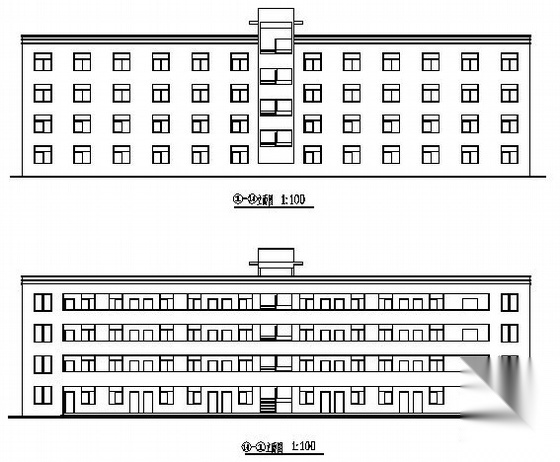 南平市某纺织厂四层1#宿舍楼建筑结构施工图cad施工图下载【ID:149571137】