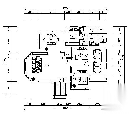 某三层别墅（D3型）建筑方案图cad施工图下载【ID:149919107】