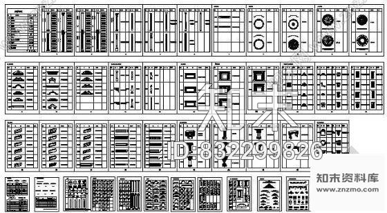 图块/节点CAD建筑常用图块施工图下载【ID:832299826】