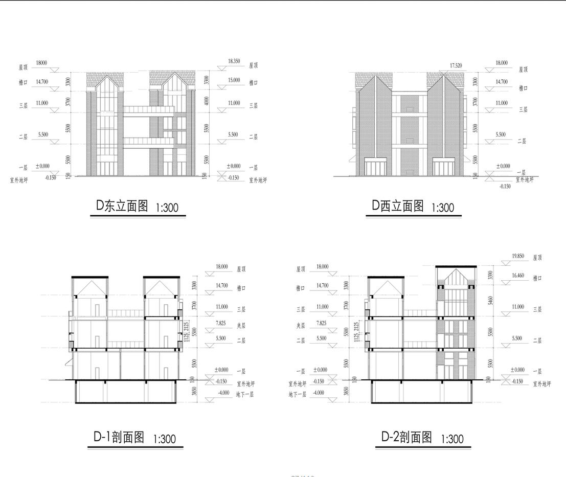 [上海]欧陆风格车亭公路居住区全套建筑方案文本设计（...cad施工图下载【ID:167517151】