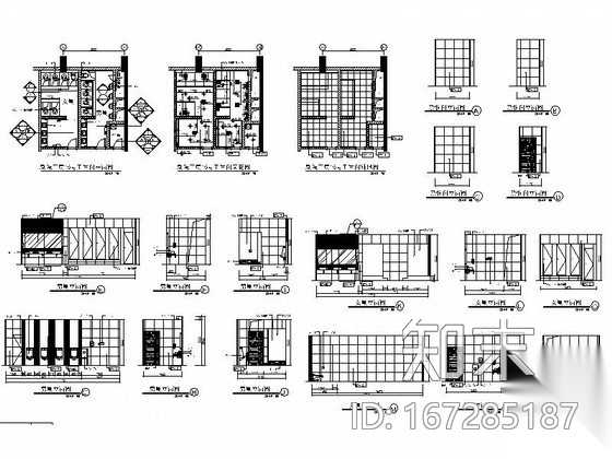 剧院公共厕所装修详图cad施工图下载【ID:167285187】
