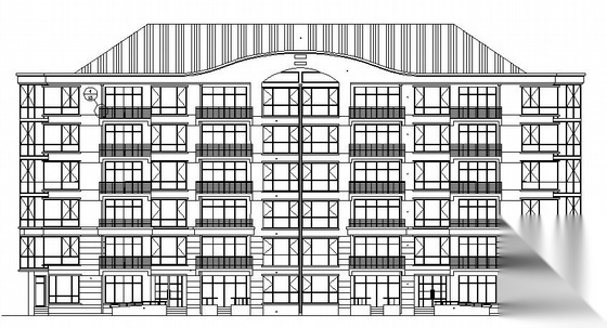 长春某六层住宅楼建筑设计施工图cad施工图下载【ID:149550123】