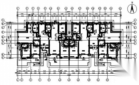 长春某六层住宅楼建筑设计施工图cad施工图下载【ID:149550123】