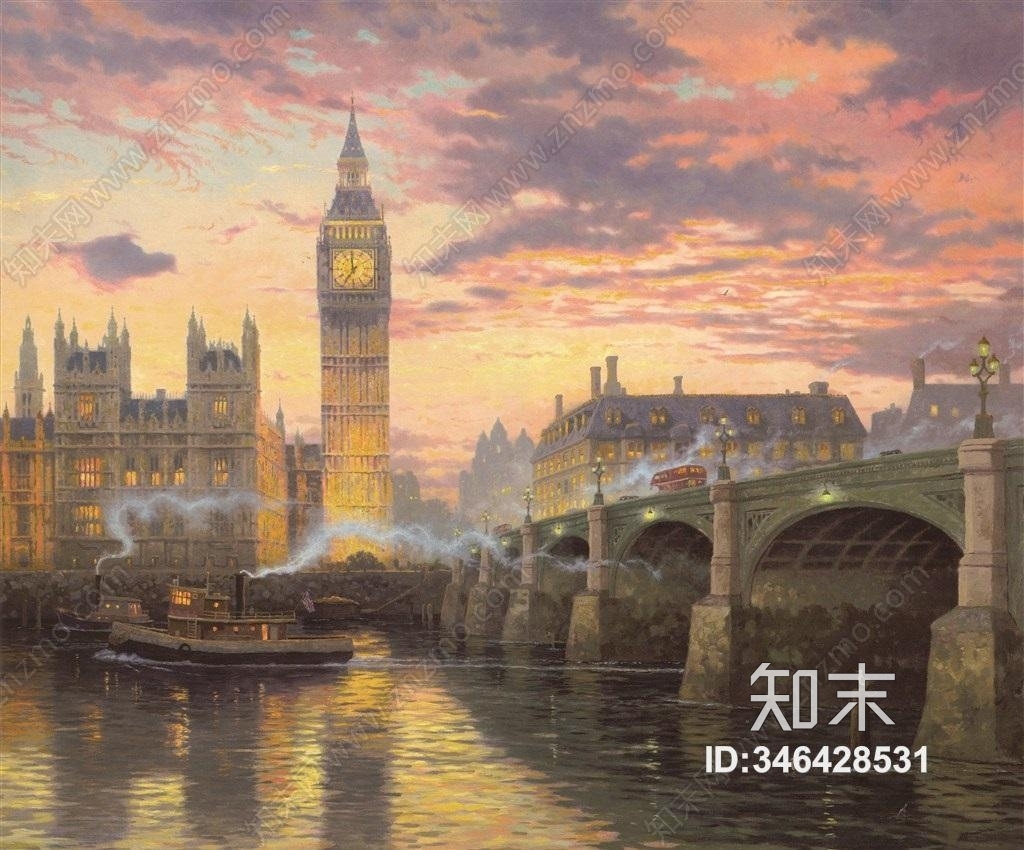 高清欧洲乡村油画装饰画贴图贴图下载【ID:346428531】