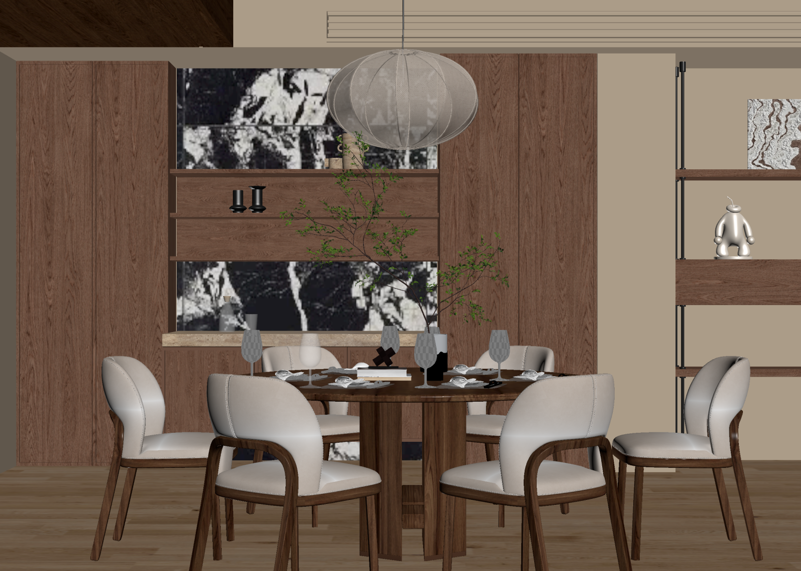 中古家居餐厅3D模型下载【ID:1214742033】