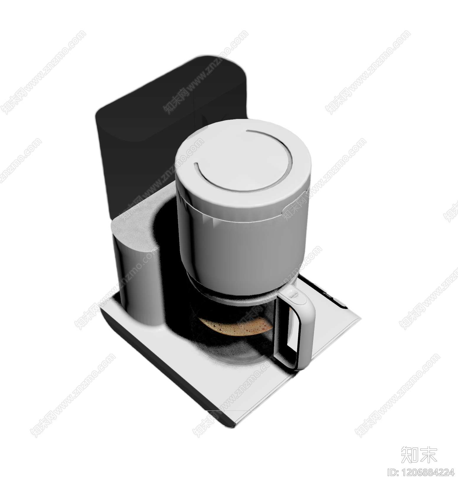 现代咖啡机模型3D模型下载【ID:1206884224】