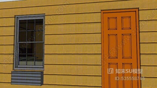 汽车旅馆9号房间SU模型下载【ID:535558745】