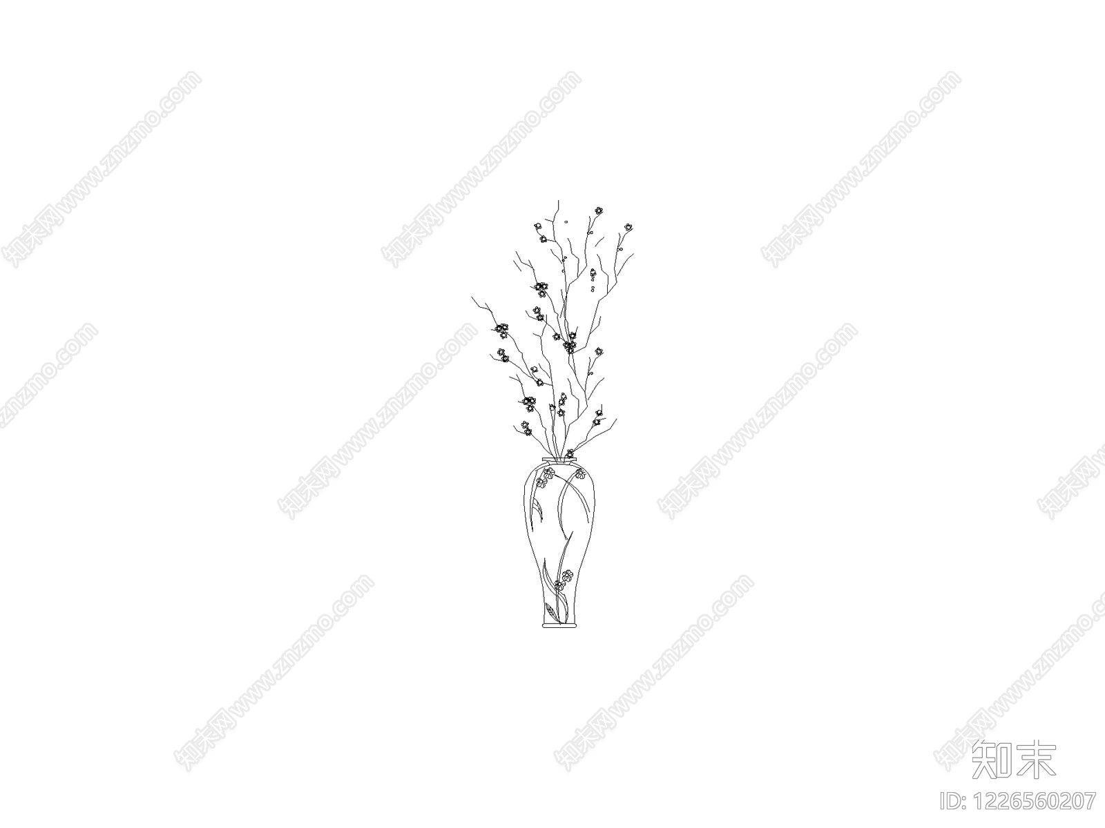 现代摆件CAD图纸
