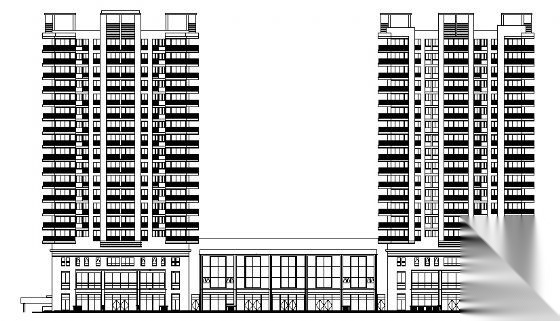 某十八层商住楼建筑方案图cad施工图下载【ID:149817173】