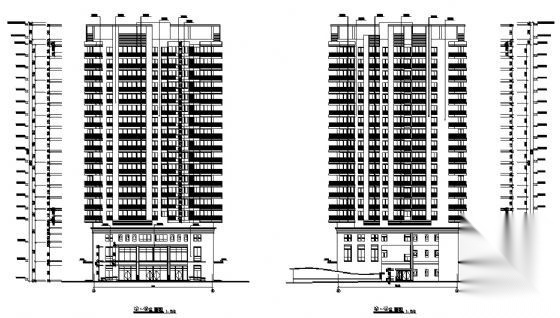 某十八层商住楼建筑方案图cad施工图下载【ID:149817173】