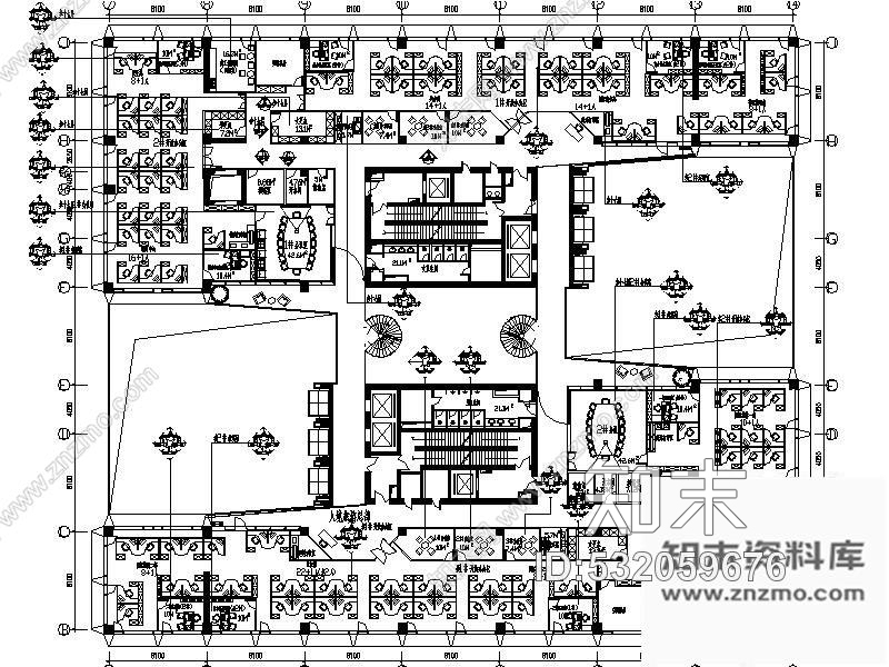 施工图北京某旅行社办公楼装修图(含效果)cad施工图下载【ID:532059676】