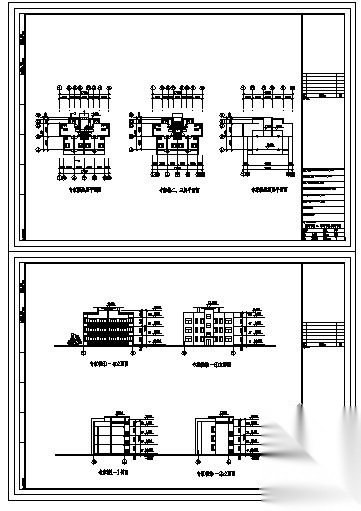 奉贤中学专家楼建筑扩初图cad施工图下载【ID:151574153】