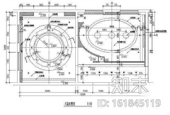 高档办公室装修图cad施工图下载【ID:161845119】