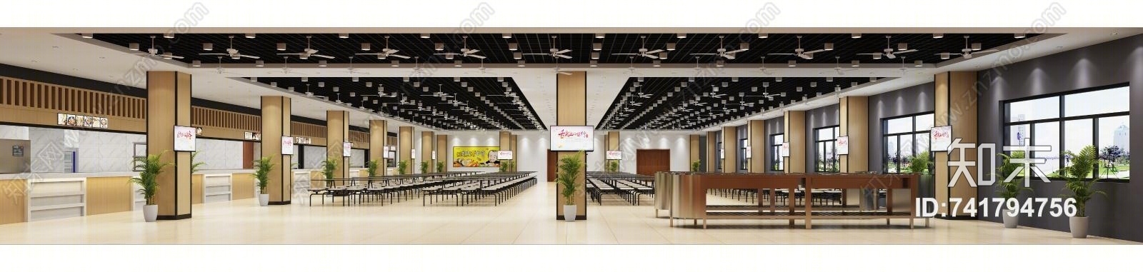 现代商业商场3D模型下载【ID:741794756】