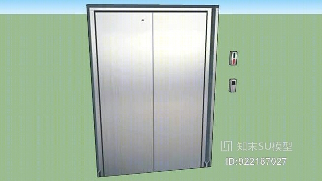 电梯SU模型下载【ID:922187027】