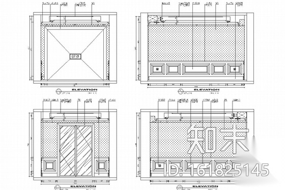 [江苏]学雅芳邻毓秀钟灵中式风格三层别墅装修图cad施工图下载【ID:161825145】