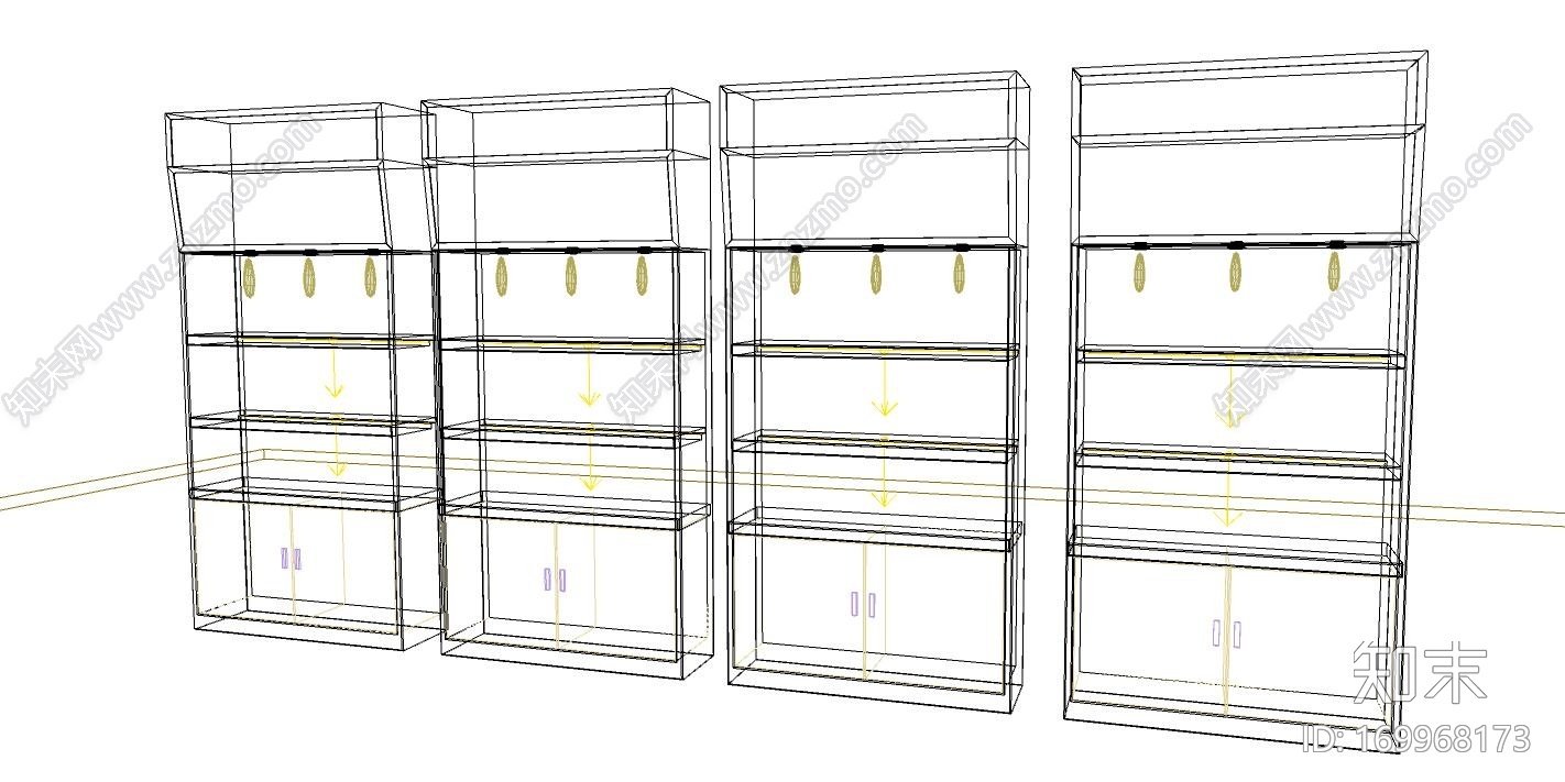 商品柜CG模型下载【ID:169968173】