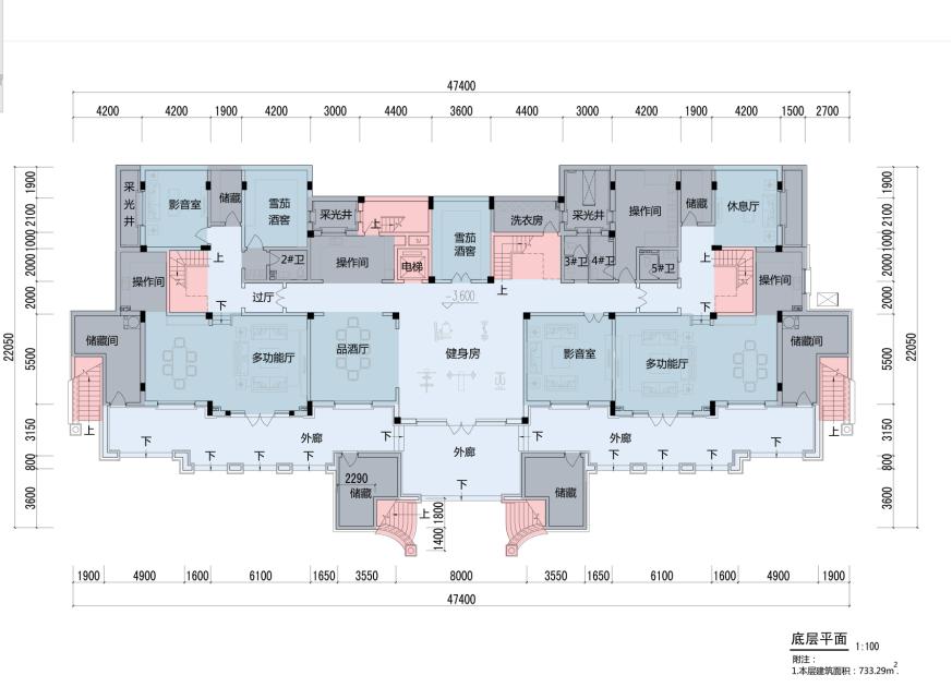 [广东]高层多变造型立面住宅建筑设计方案文本cad施工图下载【ID:166703121】