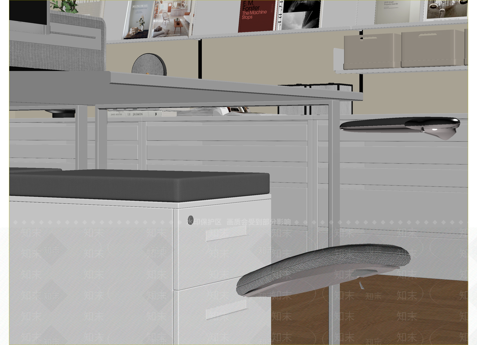 现代办公椅3D模型下载【ID:1215058737】