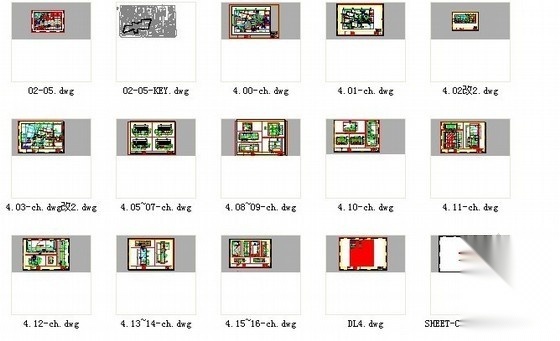 [北京]品牌酒店前台办公室设计装修图cad施工图下载【ID:160707147】