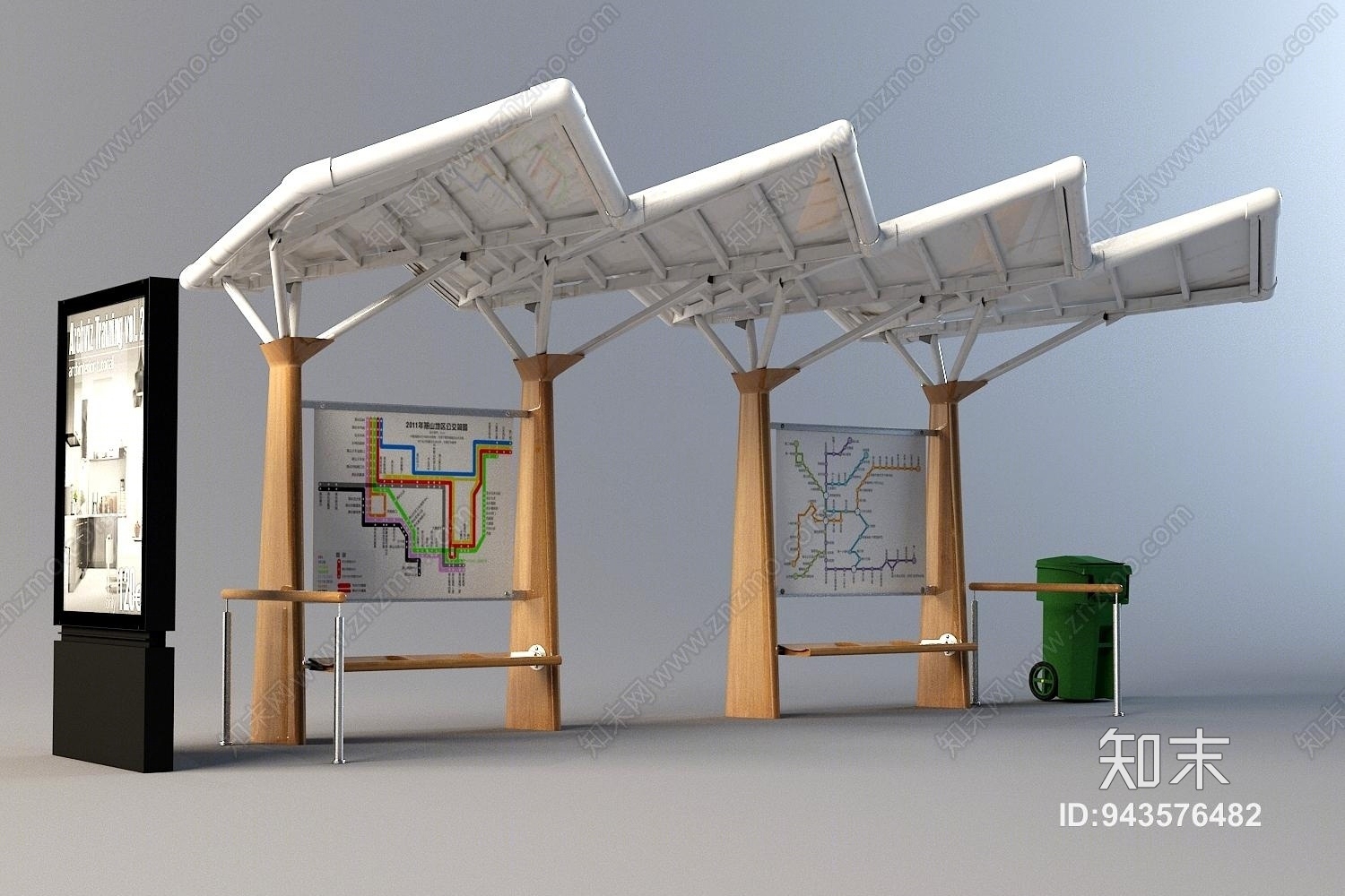 现代车站3D模型下载【ID:943576482】