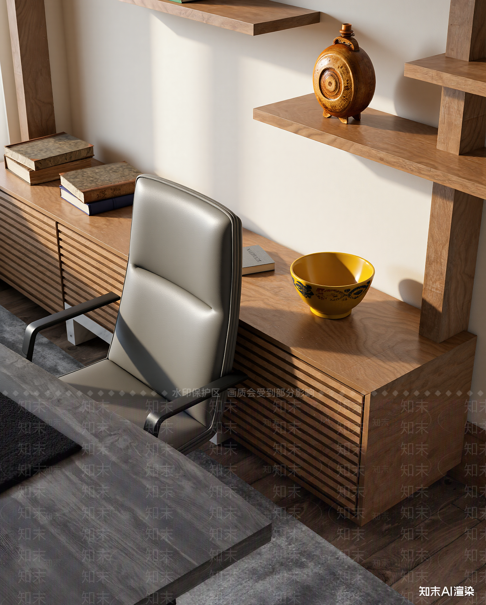 办公椅3D模型下载【ID:1214087136】