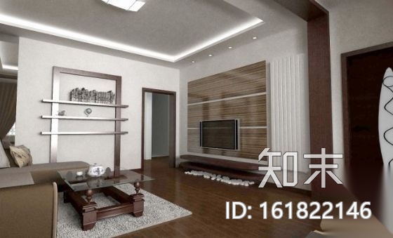 [山东]别墅一层设计图（含效果）施工图下载【ID:161822146】