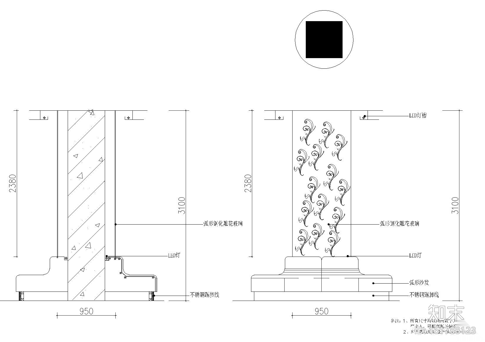 [云南]昆明市百乐汇KTV装饰设计项目施工图cad施工图下载【ID:161788123】