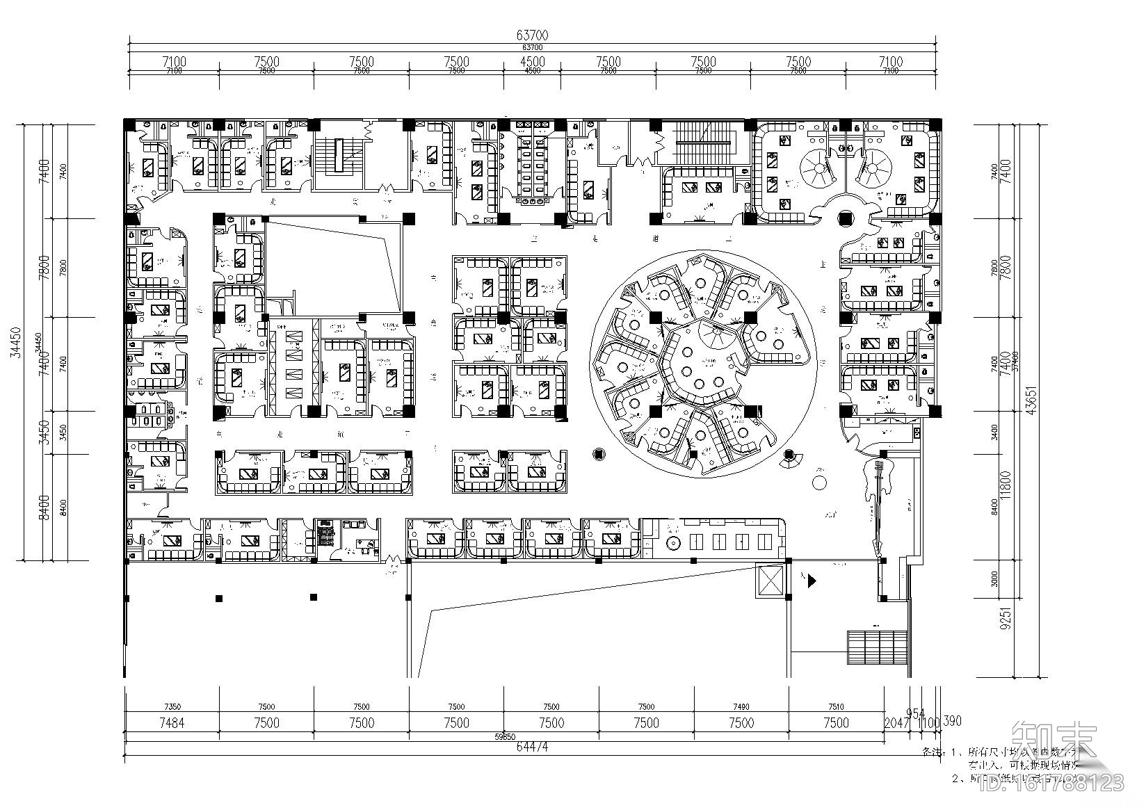 [云南]昆明市百乐汇KTV装饰设计项目施工图施工图下载【ID:161788123】