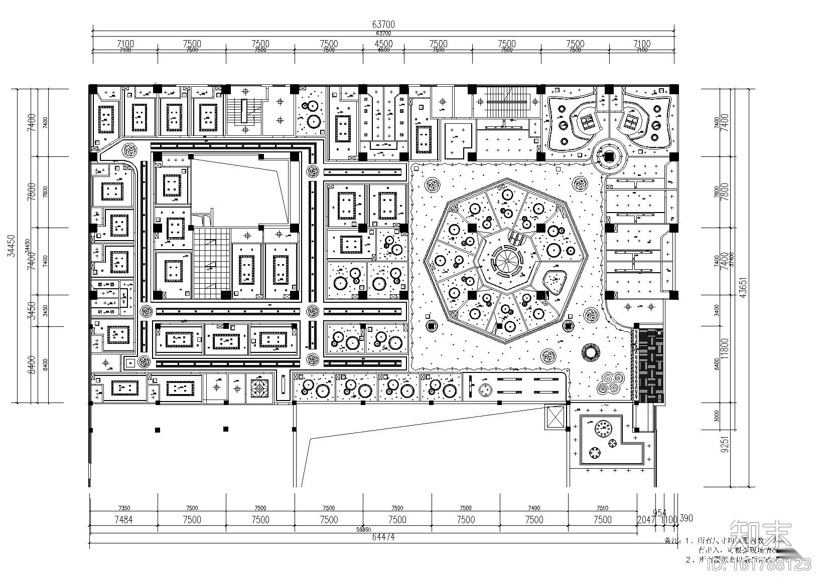 [云南]昆明市百乐汇KTV装饰设计项目施工图cad施工图下载【ID:161788123】