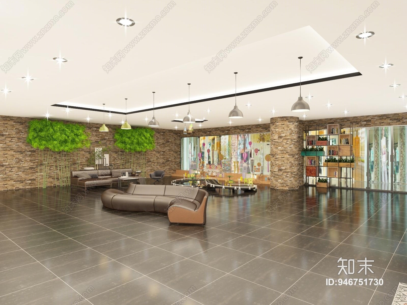 现代理发店3D模型下载【ID:946751730】