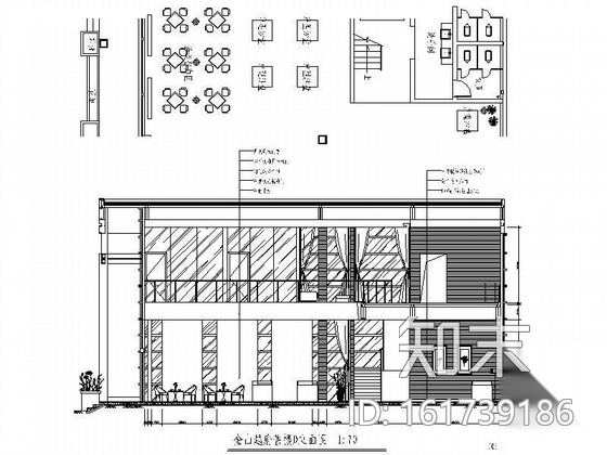 某售楼处装修方案图cad施工图下载【ID:161739186】