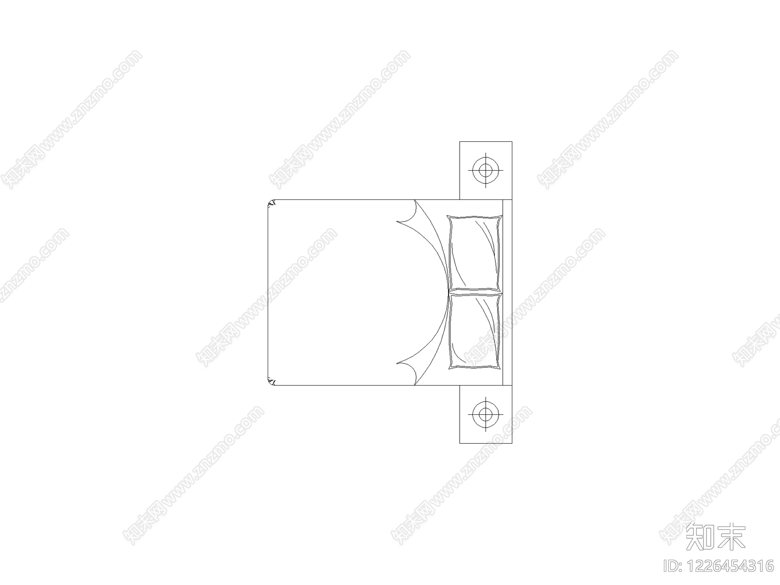 现代,新中式门CAD图纸