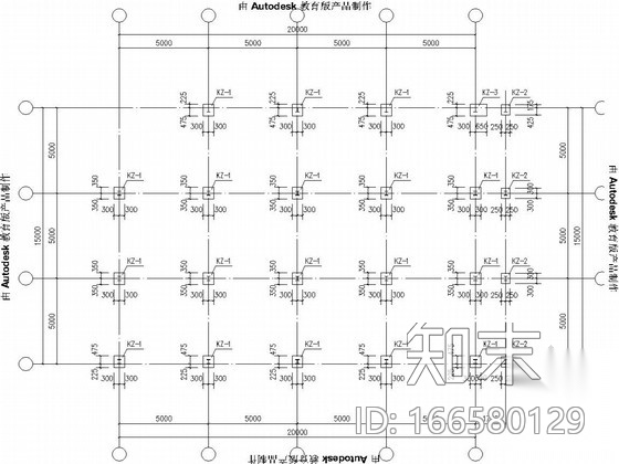 很全面的钢结构自行车棚结构施工图cad施工图下载【ID:166580129】