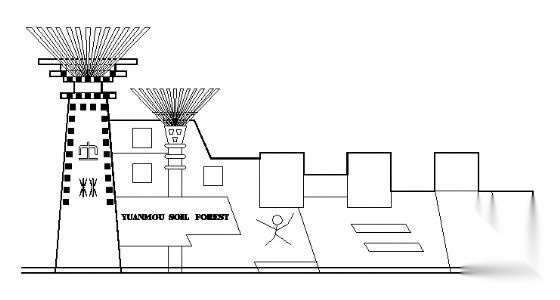 某景区大门建筑施工图施工图下载【ID:160579141】