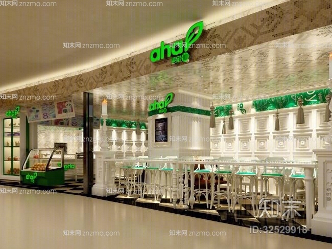 茶餐厅33D模型下载【ID:32529918】