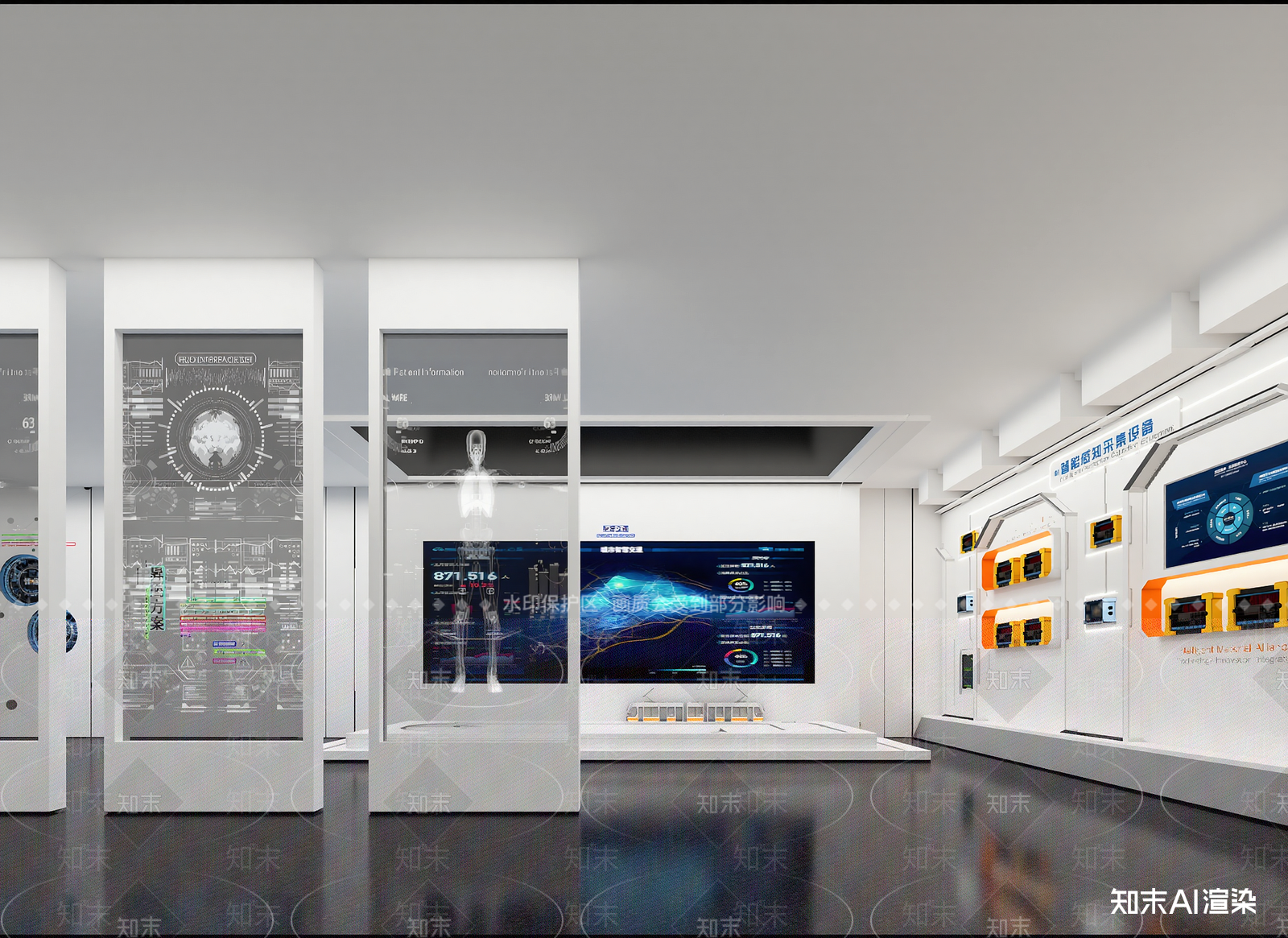 现代科技展厅3D模型下载【ID:1214581984】