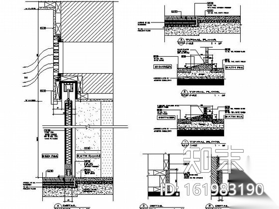 皇冠酒店标准套房施工图cad施工图下载【ID:161983190】