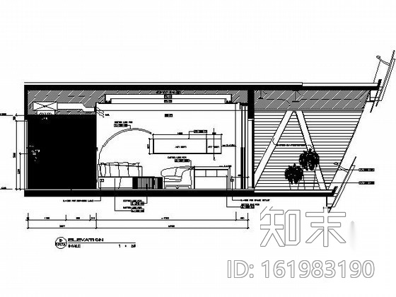 皇冠酒店标准套房施工图cad施工图下载【ID:161983190】