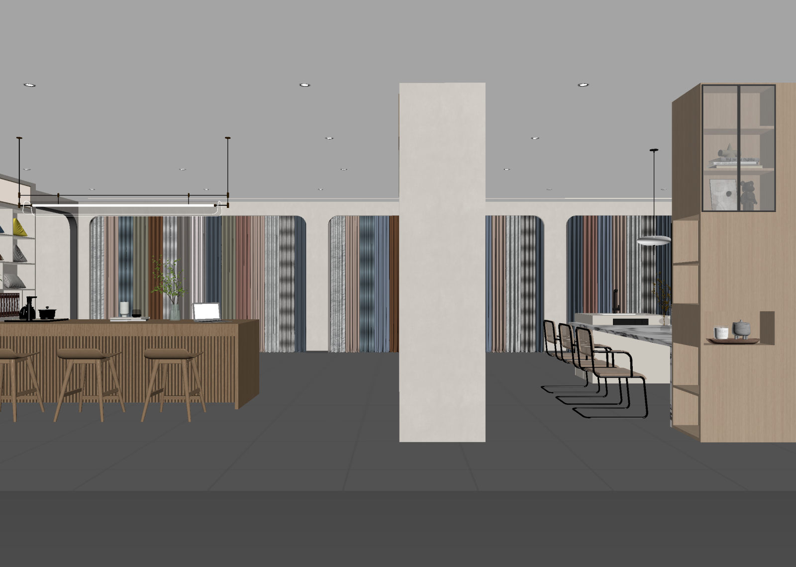 现代咖啡厅3D模型下载【ID:1214575627】