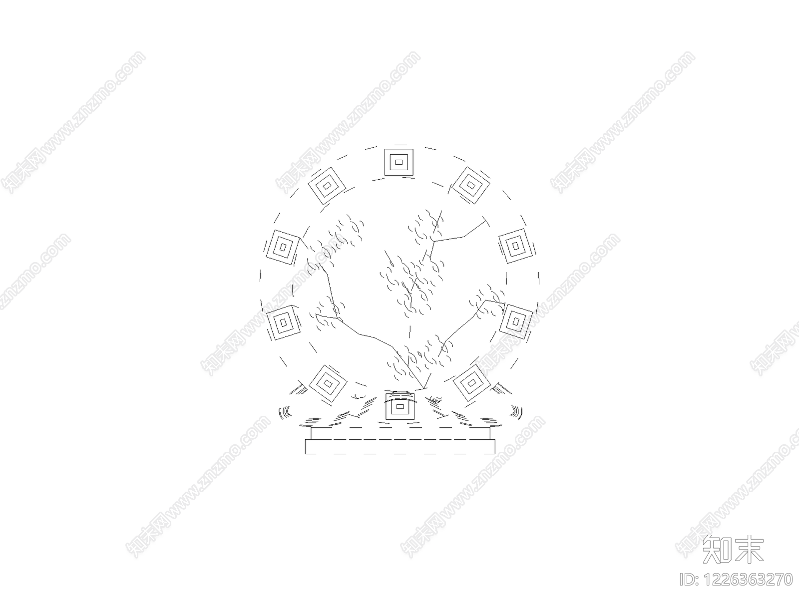 壁炉CAD图纸